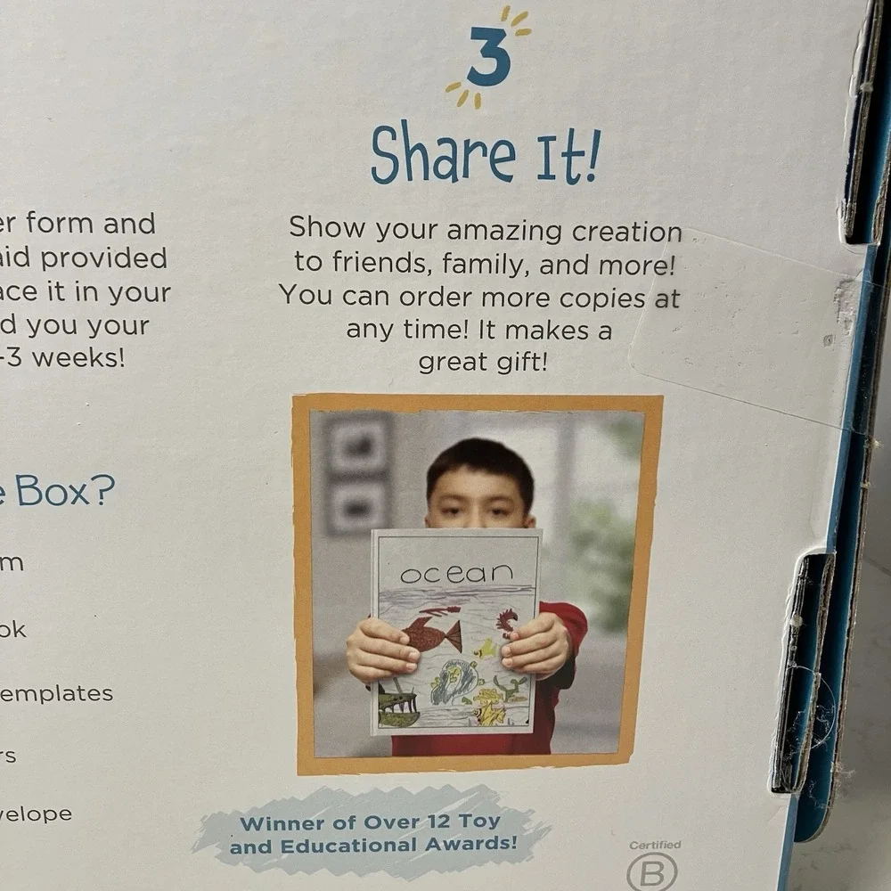 Lulu Jr IlluStory Create Your Own Book Kit Hardcover Book-Making Publish by Mail